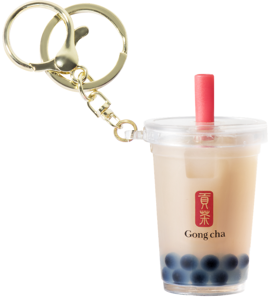 3D Pearl Milk Tea Keychain