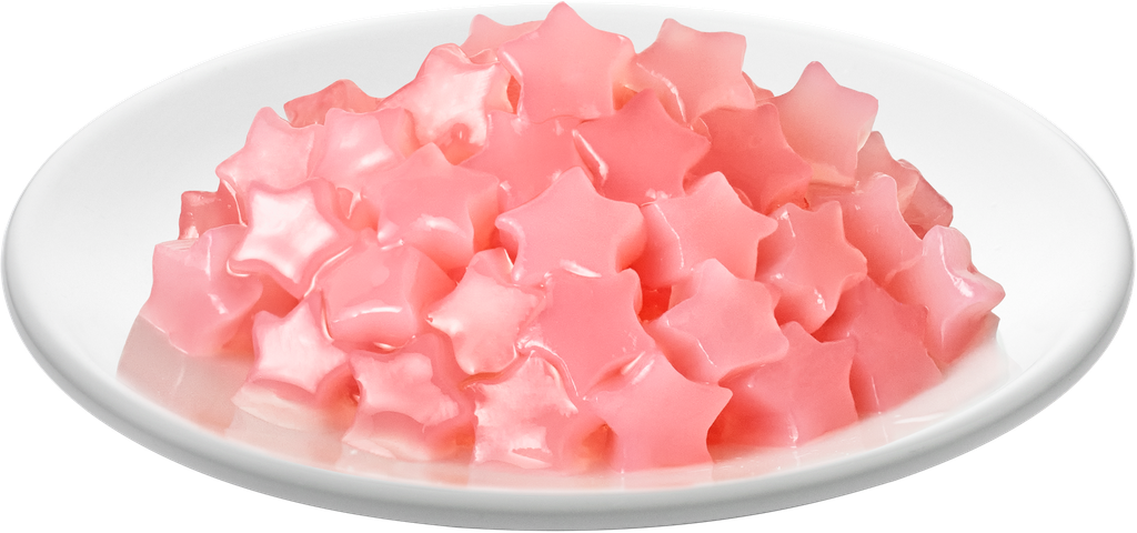 Peach Flavor Star Shape Coconut Jelly