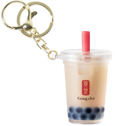[1000002245] 3D Pearl Milk Tea Keychain