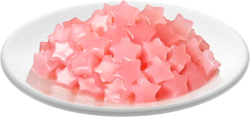 [1000002639] Peach Flavor Star Shape Coconut Jelly